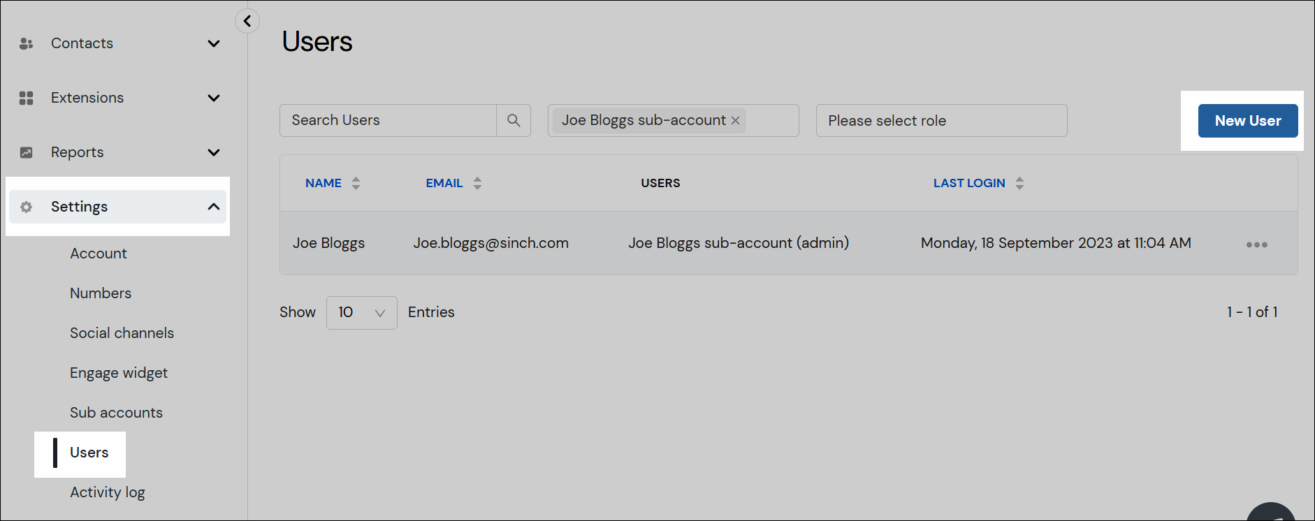 New user navigation