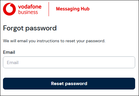 Enter email address field screenshot