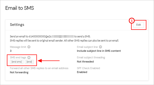 How do I stop my email signature or disclaimer being sent in my messages when sending via Email to SMS_03a.jpg